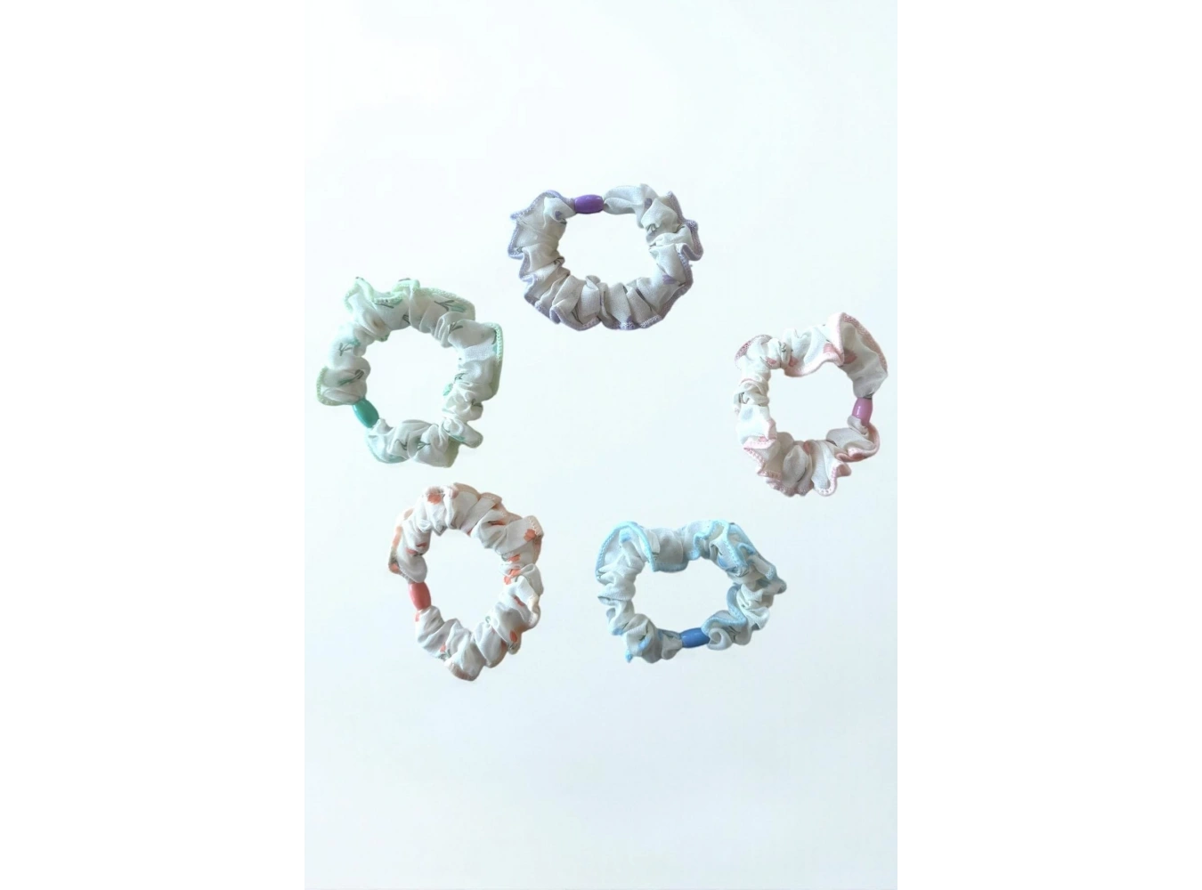 5li Karışık Renk Lastik Toka Set