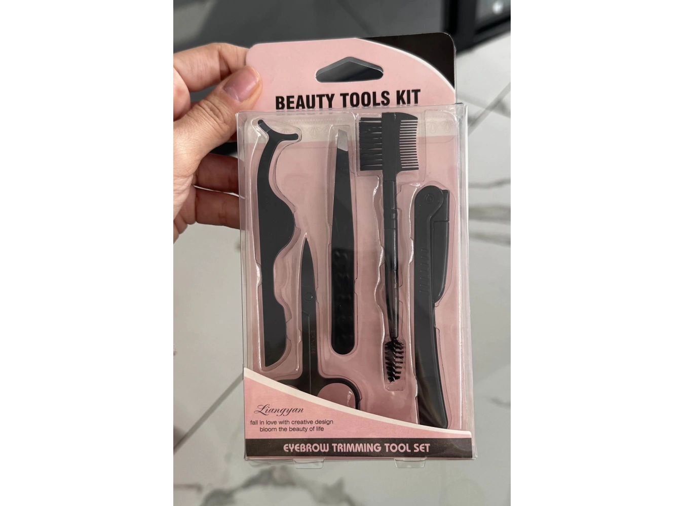 5li Siyah Renk Kaş Bakım Seti