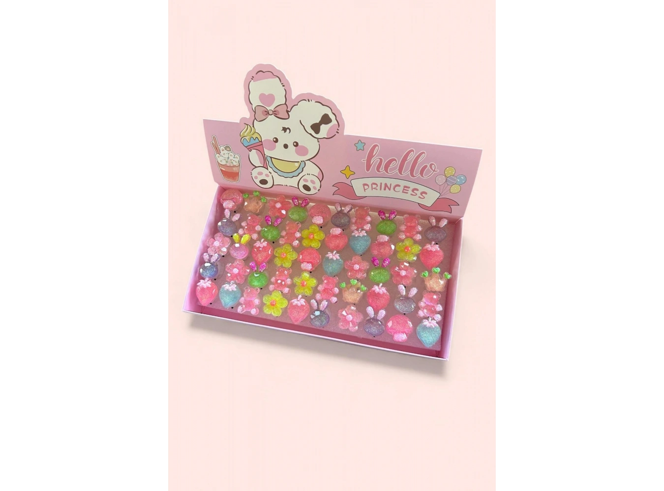 50 Adet Karışık Figürlü Işıklı Yüzük Set