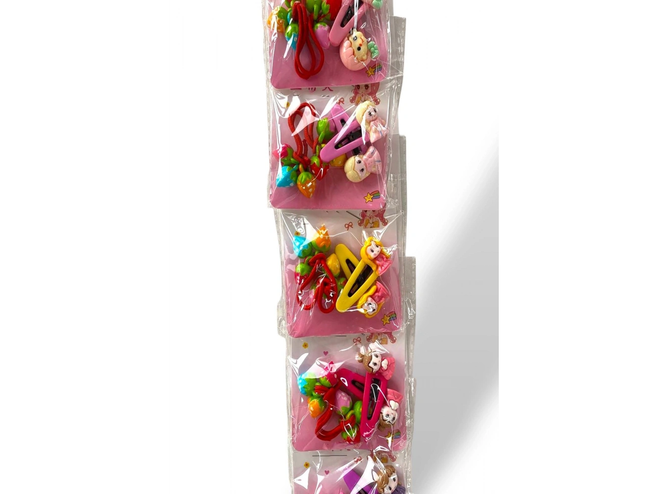 6lı Karışık Renk Karışık Figürlü Lastik Ve Yan Toka Set