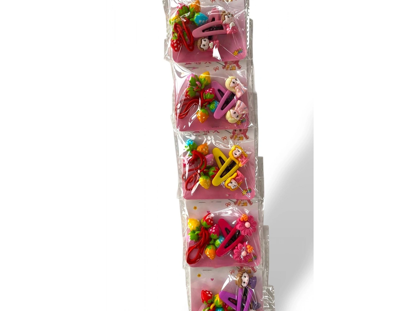 6lı Karışık Renk Karışık Figürlü Lastik Ve Yan Toka Set