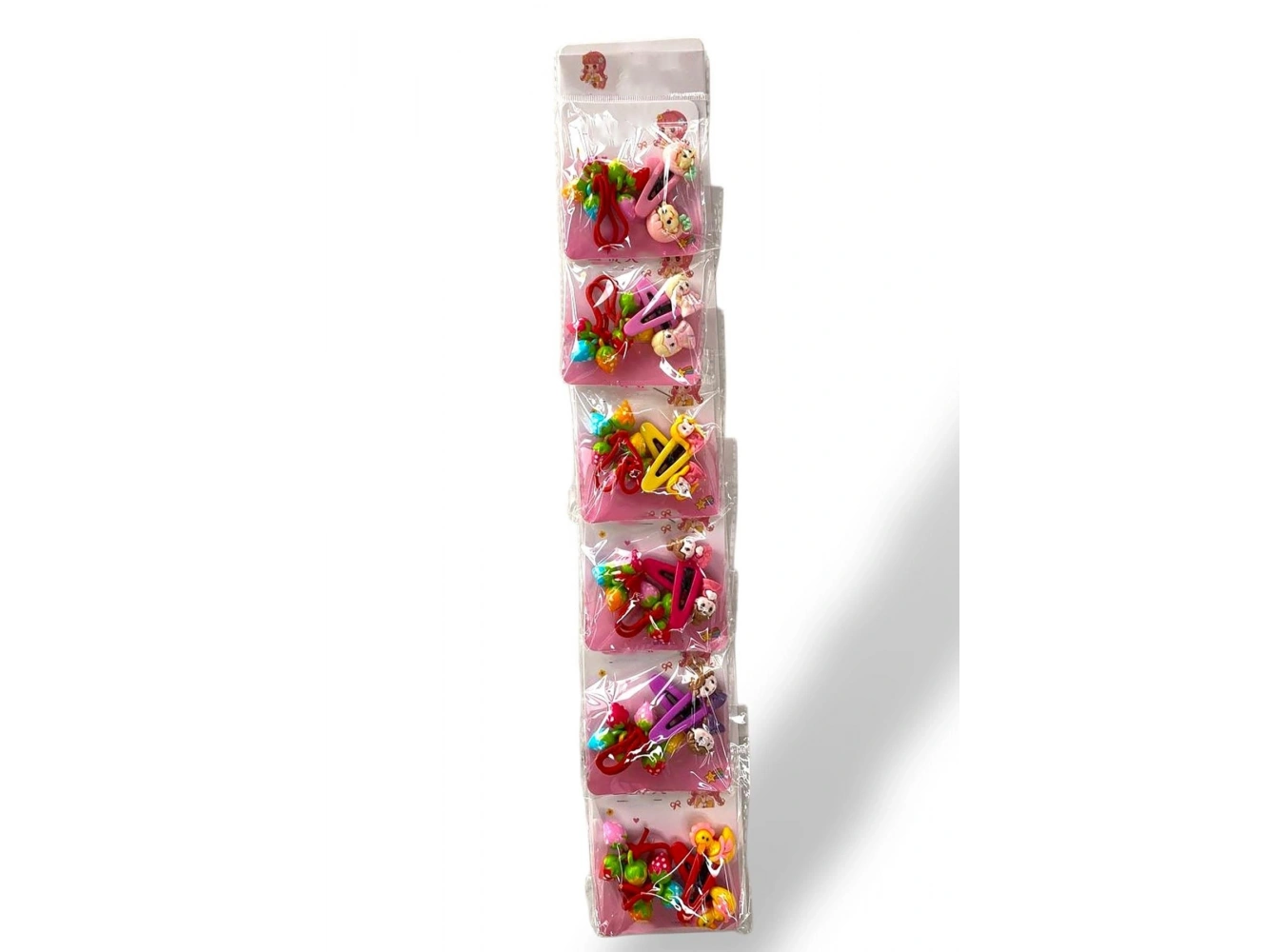 6lı Karışık Renk Karışık Figürlü Lastik Ve Yan Toka Set