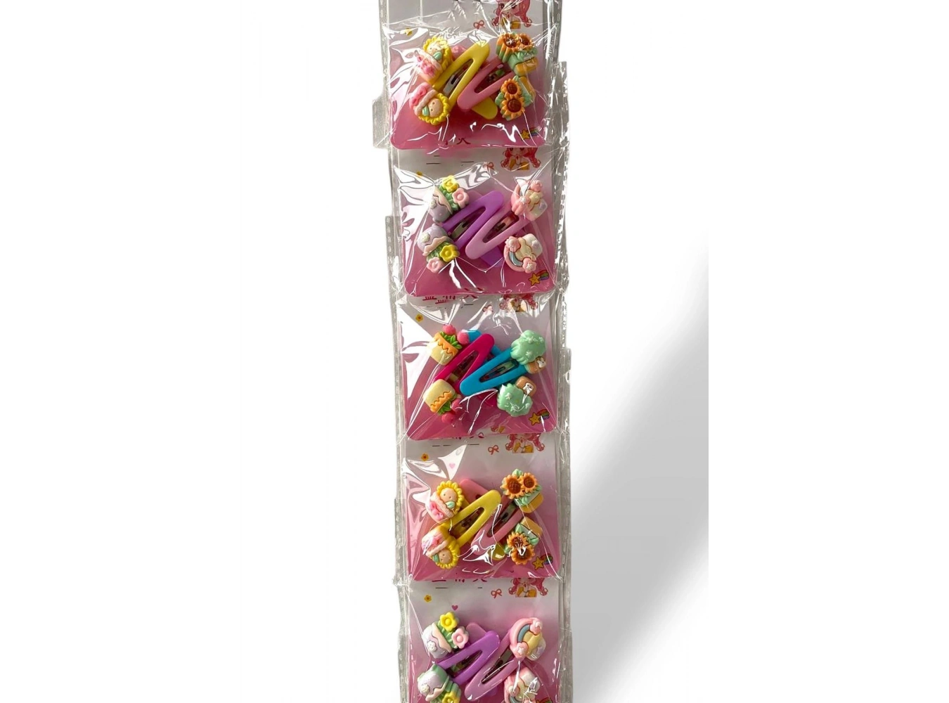 6lı Karışık Renk Karışık Figürlü Yan Toka Set