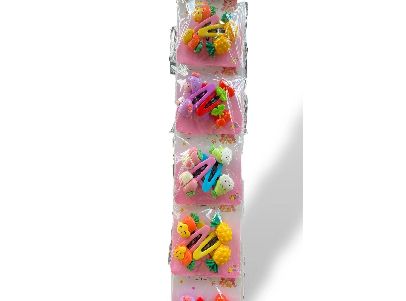 6lı Karışık Renk Karışık Figürlü Yan Toka Set