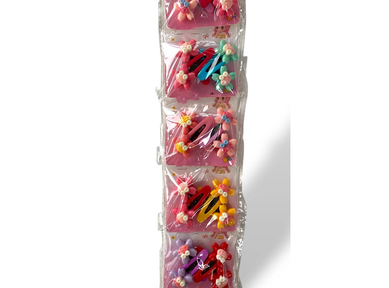 6lı Karışık Renk Karışık Figürlü Yan Toka Set