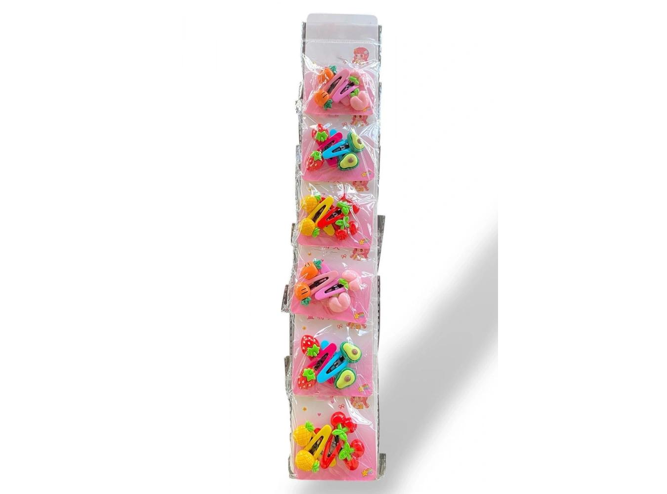 6lı Karışık Renk Karışık Figürlü Yan Toka Set