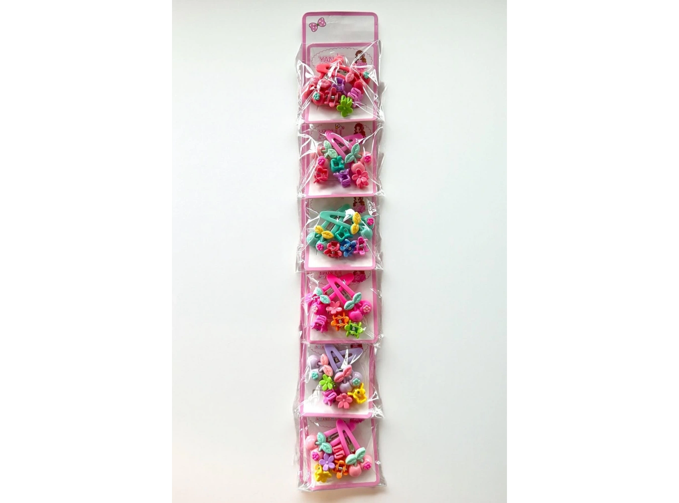 6lı Karışık Renk Karışık Figürlü Yan Toka Ve Mandal Toka Set