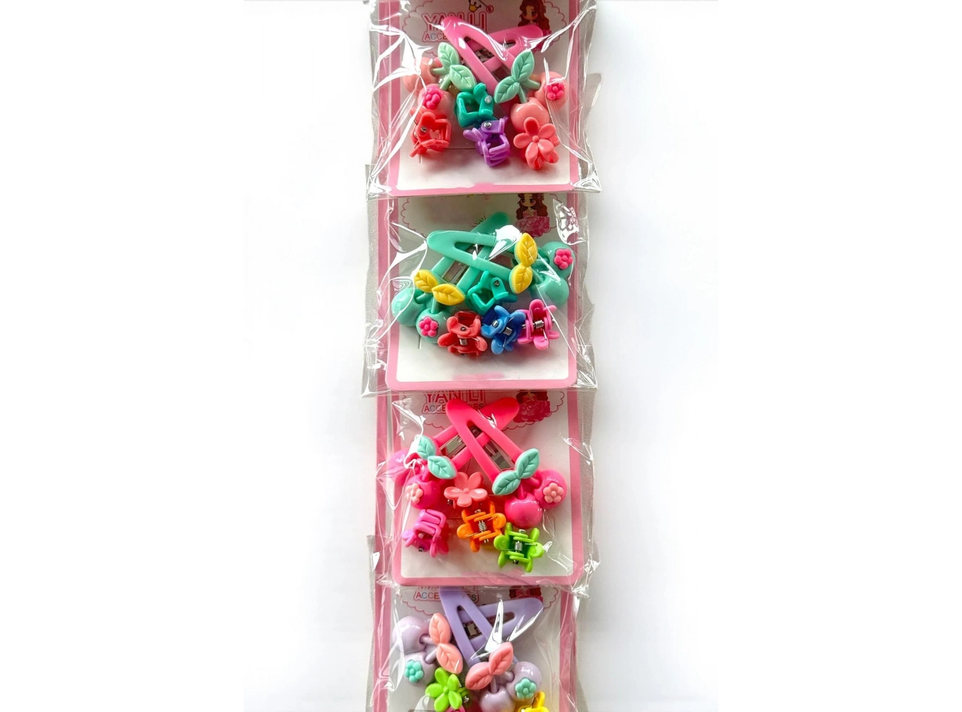 6lı Karışık Renk Karışık Figürlü Yan Toka Ve Mandal Toka Set