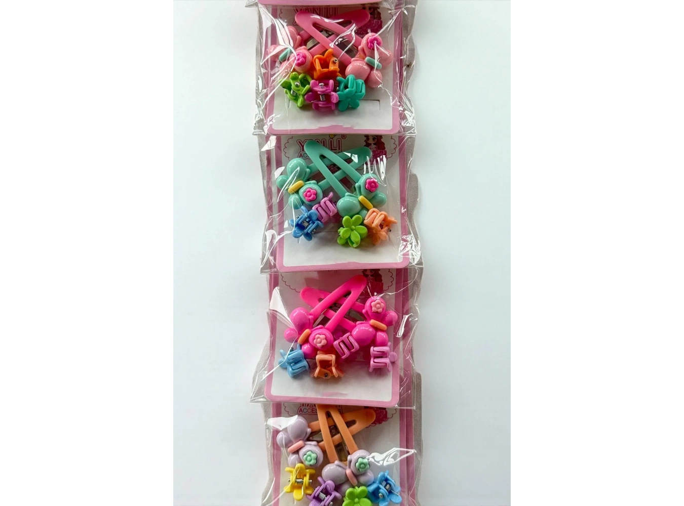 6lı Karışık Renk Karışık Figürlü Yan Toka Ve Mandal Toka Set