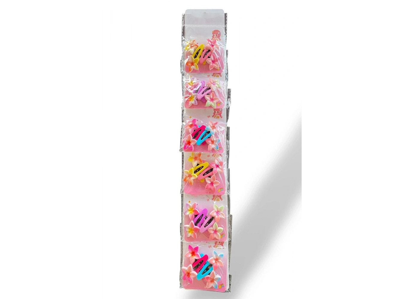 6lı Karışık Renk Lotus Figürlü Yan Toka Set