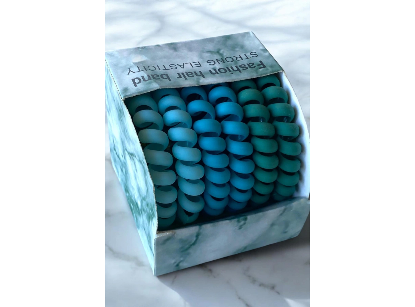 6lı Mavi Renk Helezon Toka Set