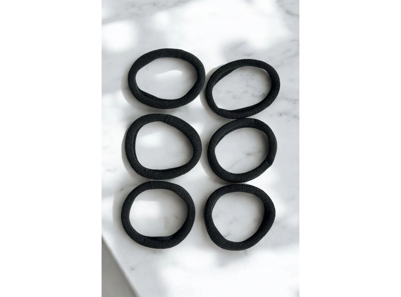 6lı Siyah Renk Lastik Toka