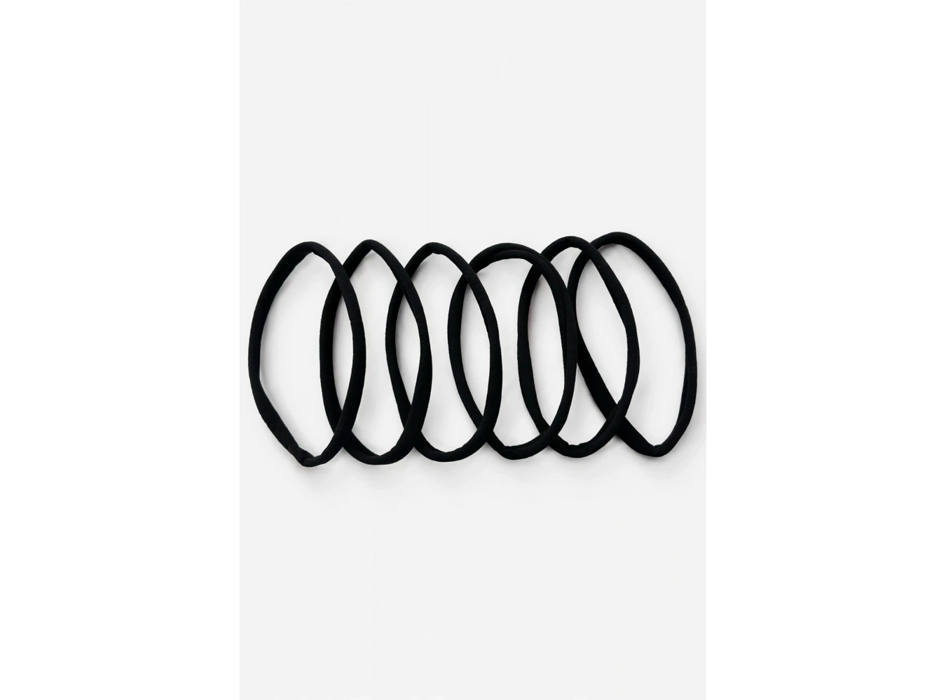 6lı Siyah Renk Saç Bandı Set