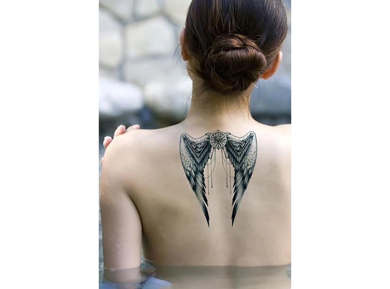 Geçici Melek Kanadı Dövme Tattoo