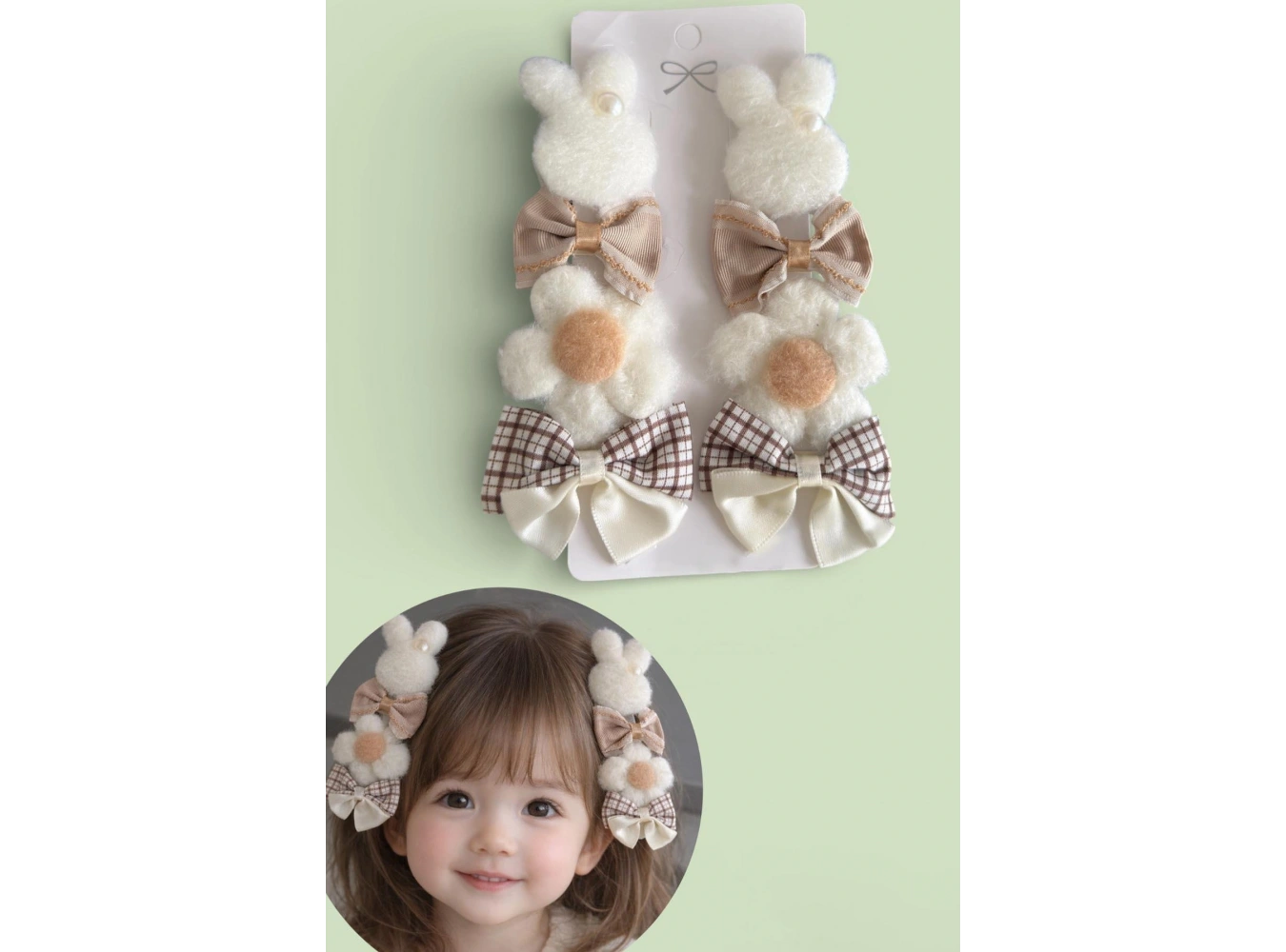 8li Çocuk Yan Toka Set