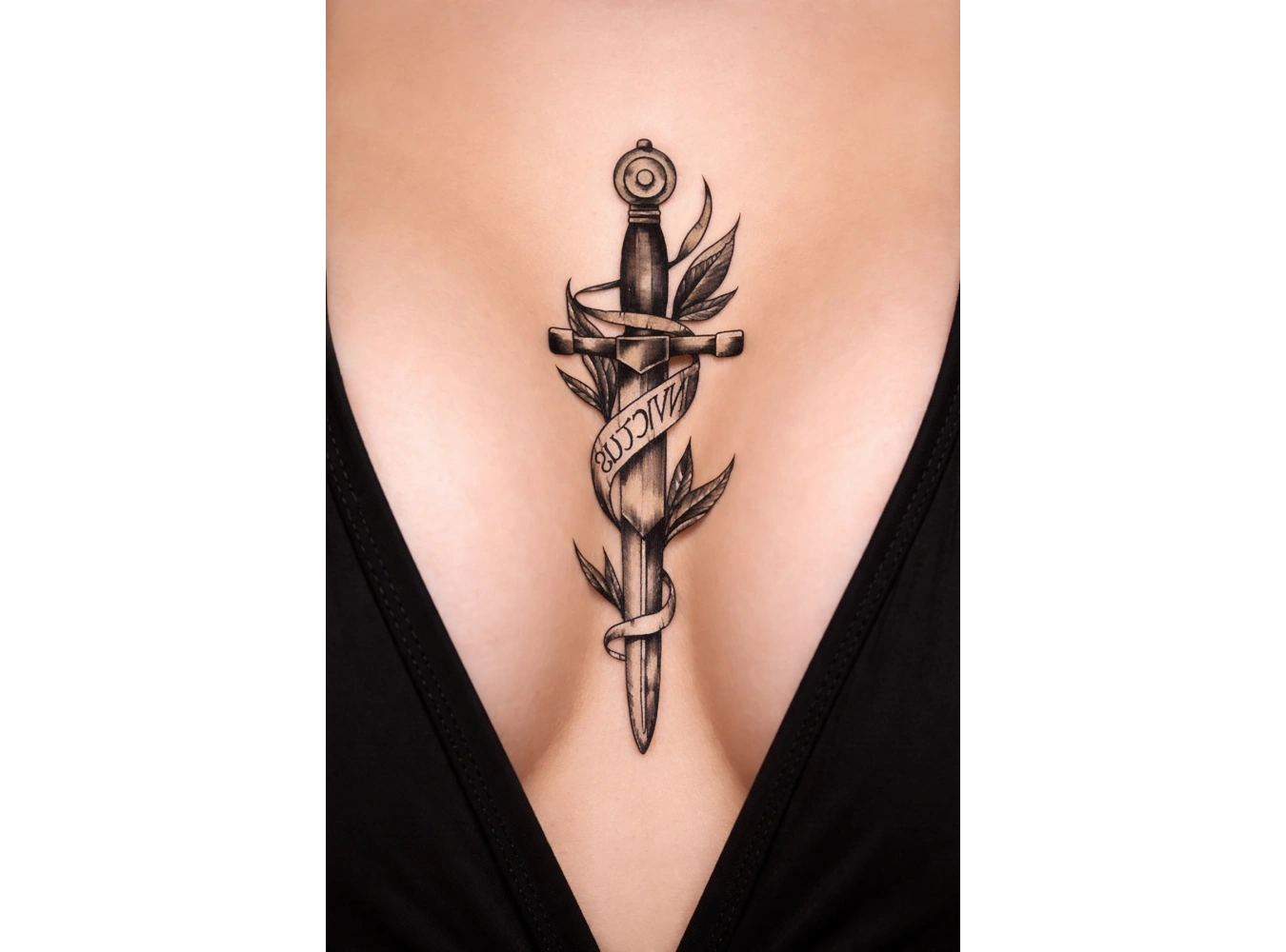 Geçici Kılıç Figürlü Dövme Tatto