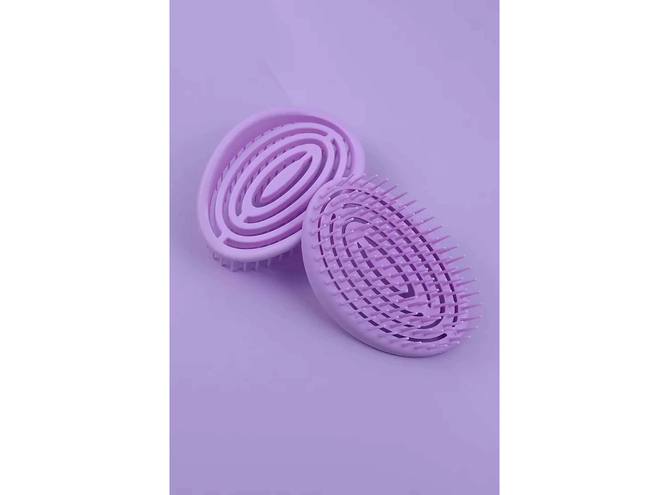 Mor Renk Taşınabilir Saç Tarama Fırçası/ Tarak