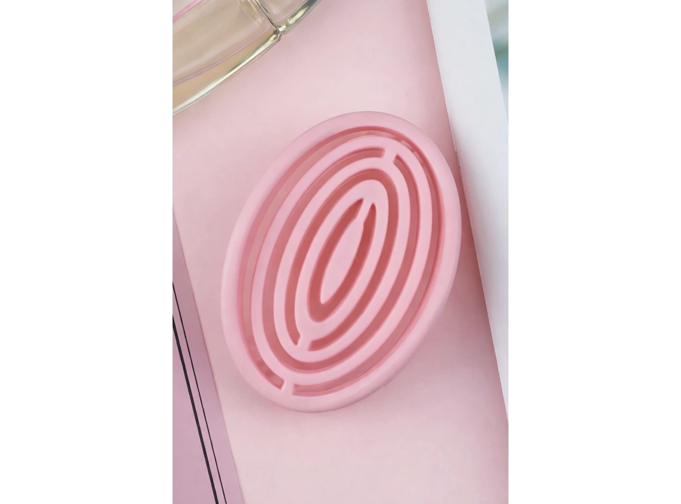 Pembe Renk Taşınabilir Saç Tarama Fırçası/ Tarak