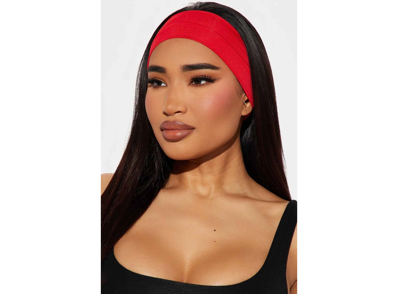 Kırmızı Renk Geniş Saç Bandı