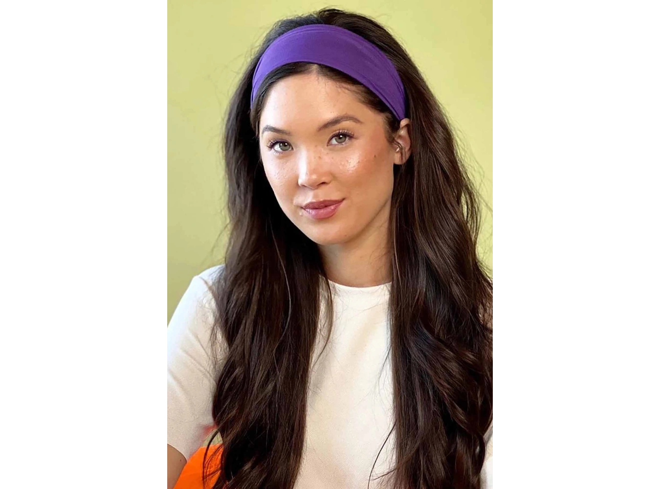 Mor Renk Geniş Saç Bandı