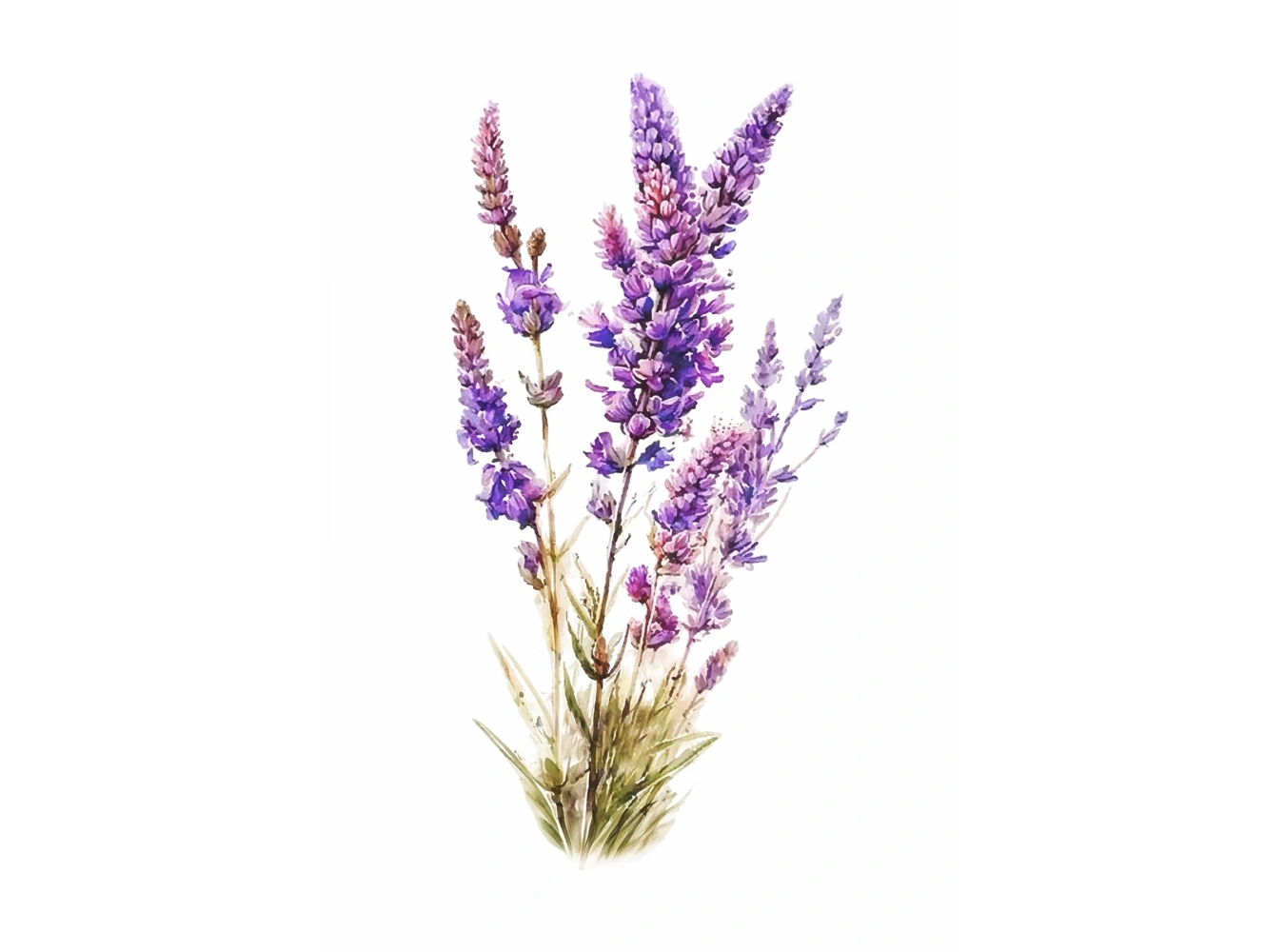 Geçici Lavanta Figürlü Dövme Tattoo