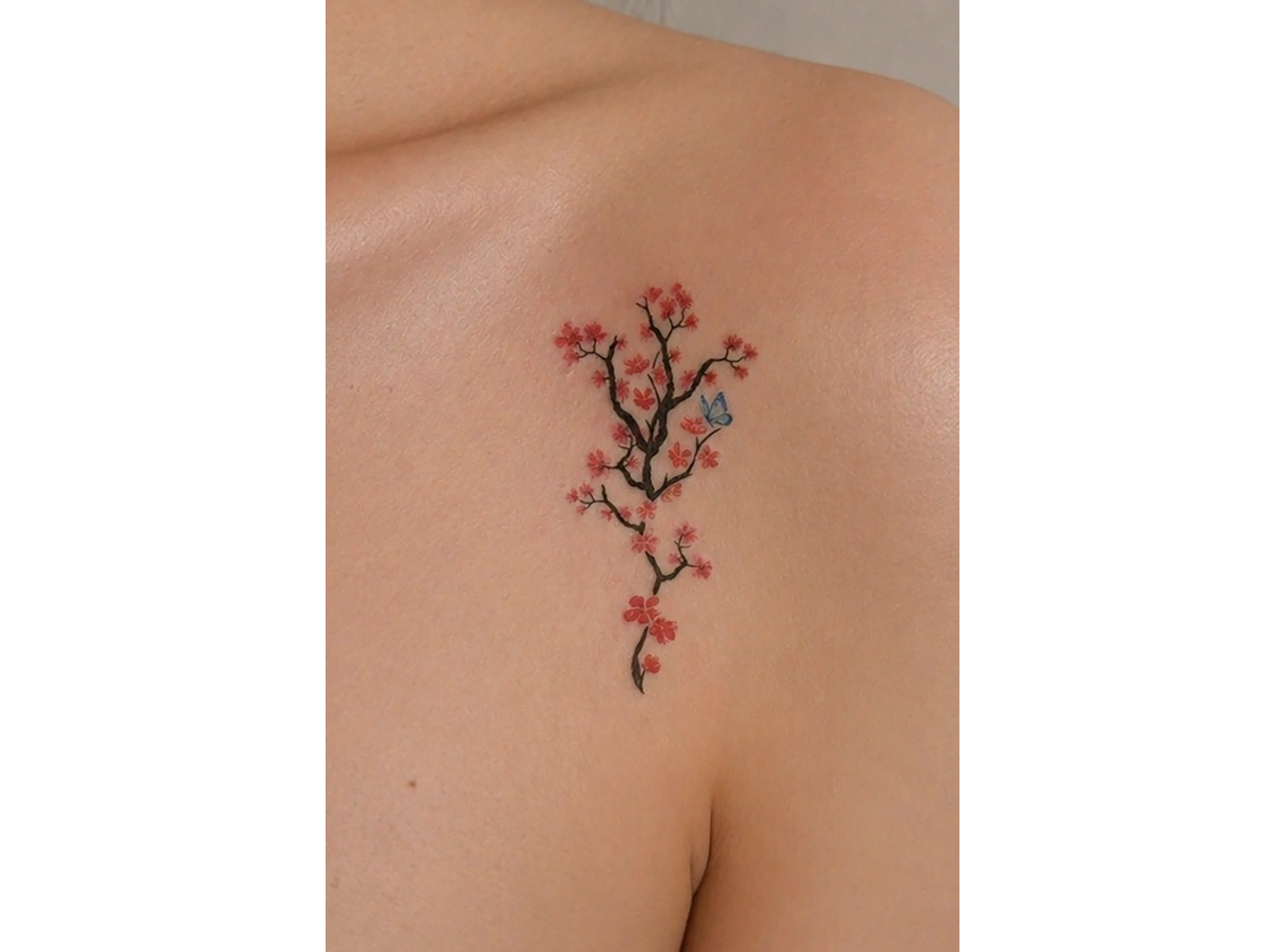 Geçici Çiçek ve Kelebek Mini Dövme Tattoo