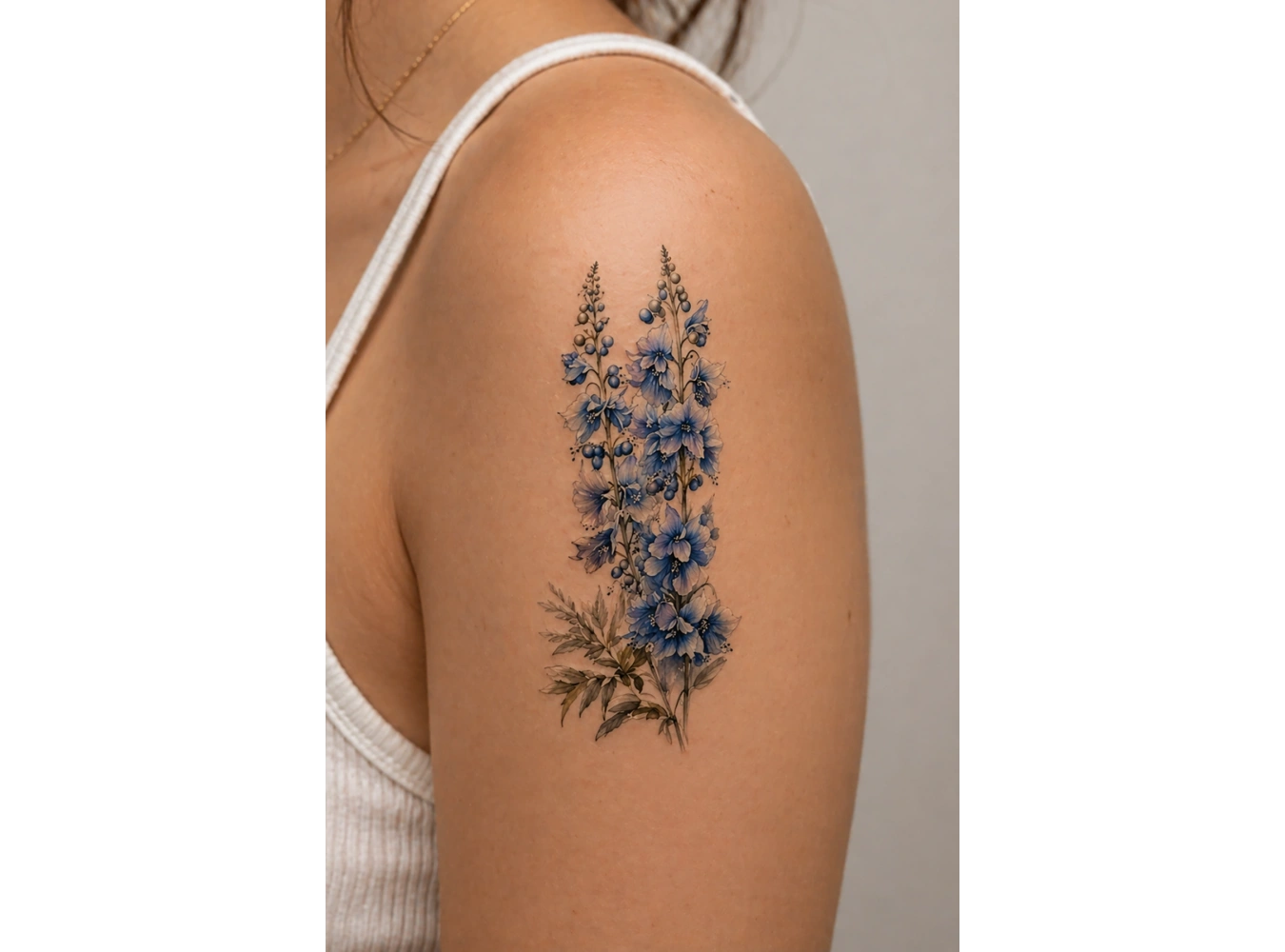 Geçici Sümbül Çiçeği Figürlü Mini Dövme Tattoo