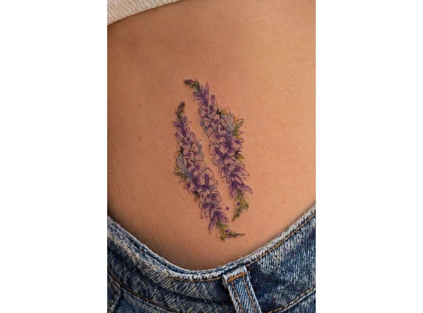 Geçici Çiçek Figürlü Mini Dövme Tattoo