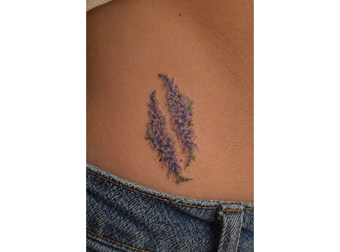 Geçici Çiçek Figürlü Mini Dövme Tattoo