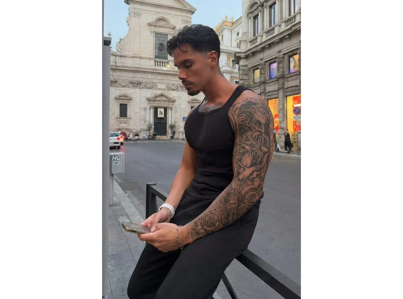 Karışık Figürlü 12 Saat Sonra Kararan Geçici Kol Dövme Tattoo