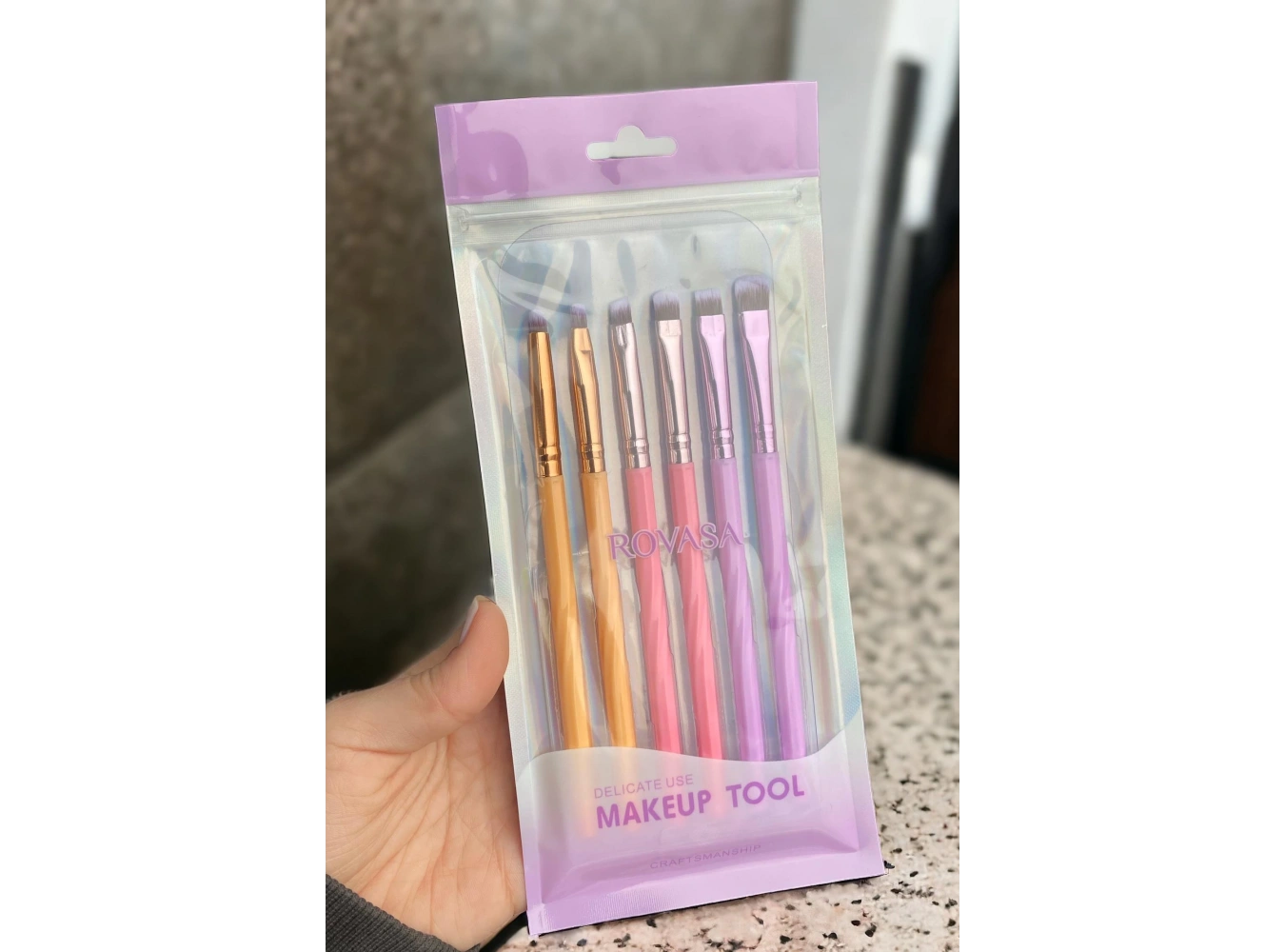 6´lı Karışık Renk Makyaj Fırça Seti