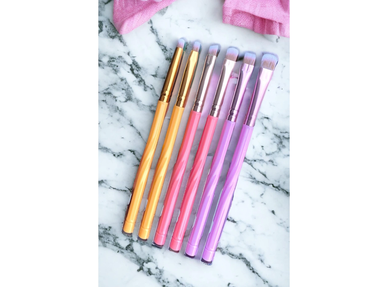 6´lı Karışık Renk Makyaj Fırça Seti