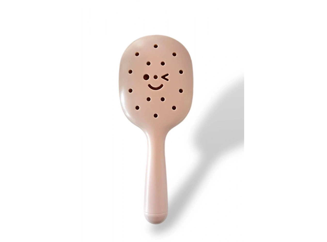 Açık Kahve Renk Charm Takılabilen Saç Tarama Fırçası/ Tarak