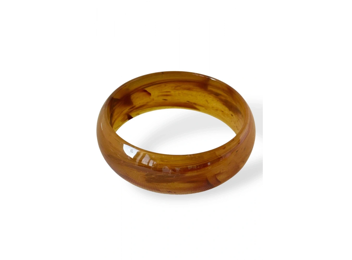 Açık Kahve Renk Kalın Kemik Mika Bileklik