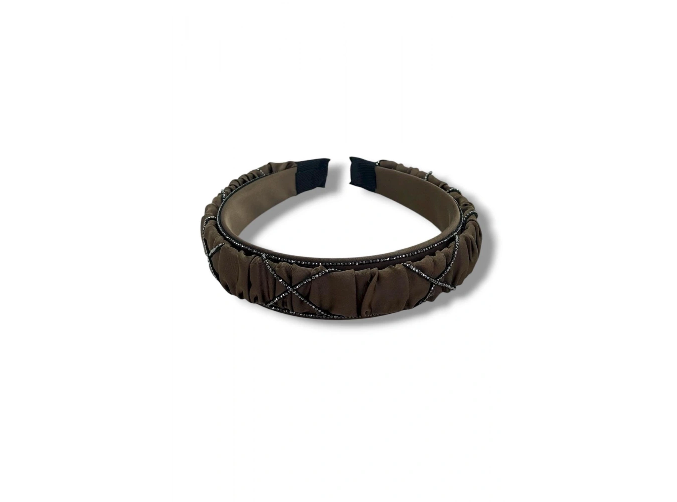 Açık Kahve Renk Taş Detaylı Taç