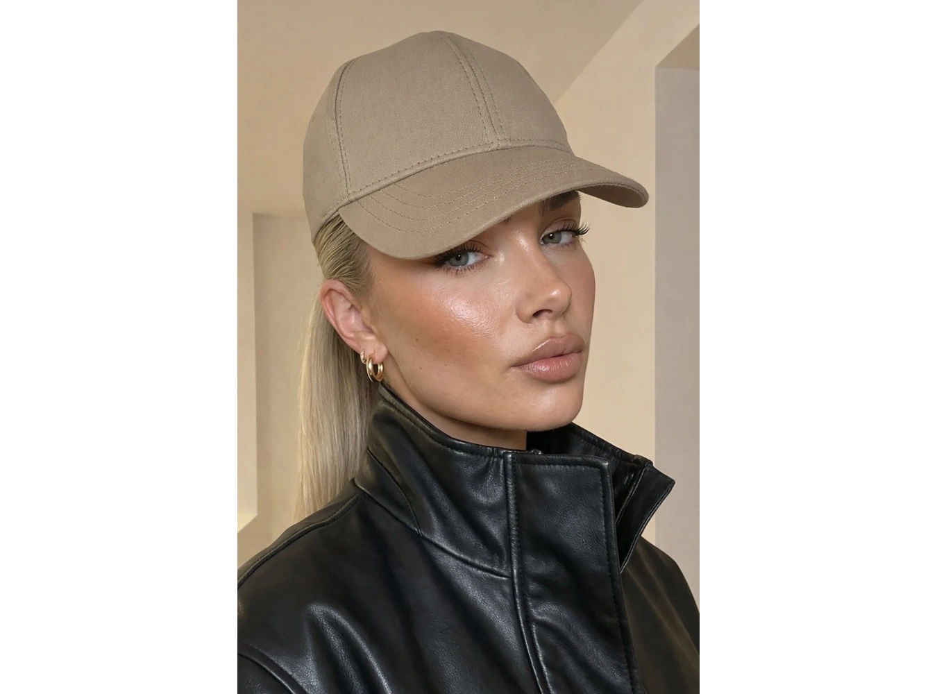 Açık Kahve Renk Unisex Şapka