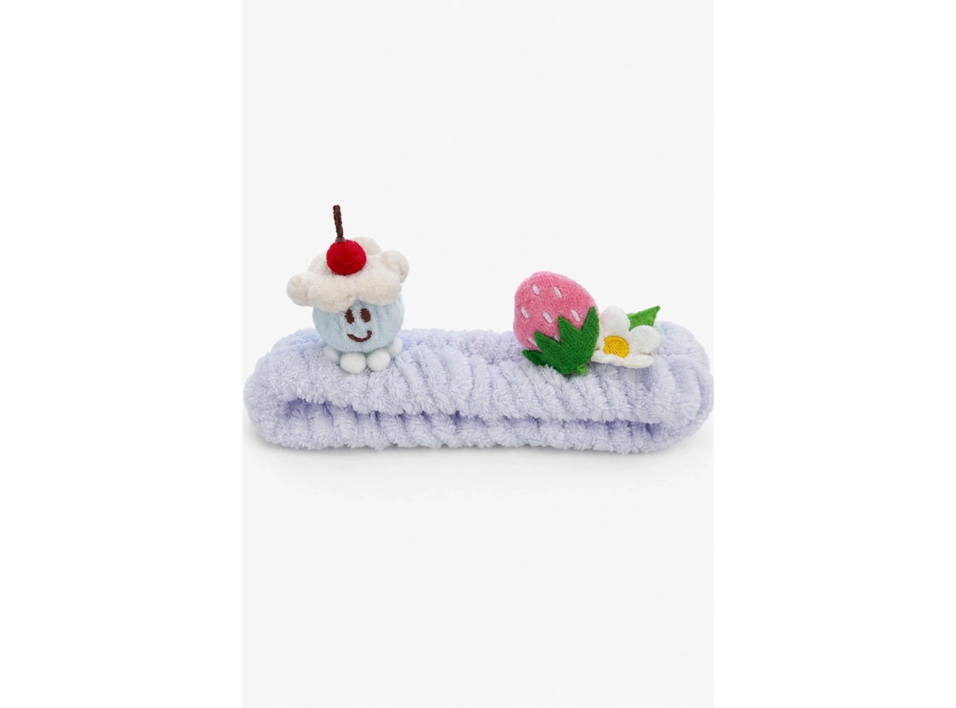 Açık Mavi  Renk Karışık Figürlü Peluş Saç Bandı