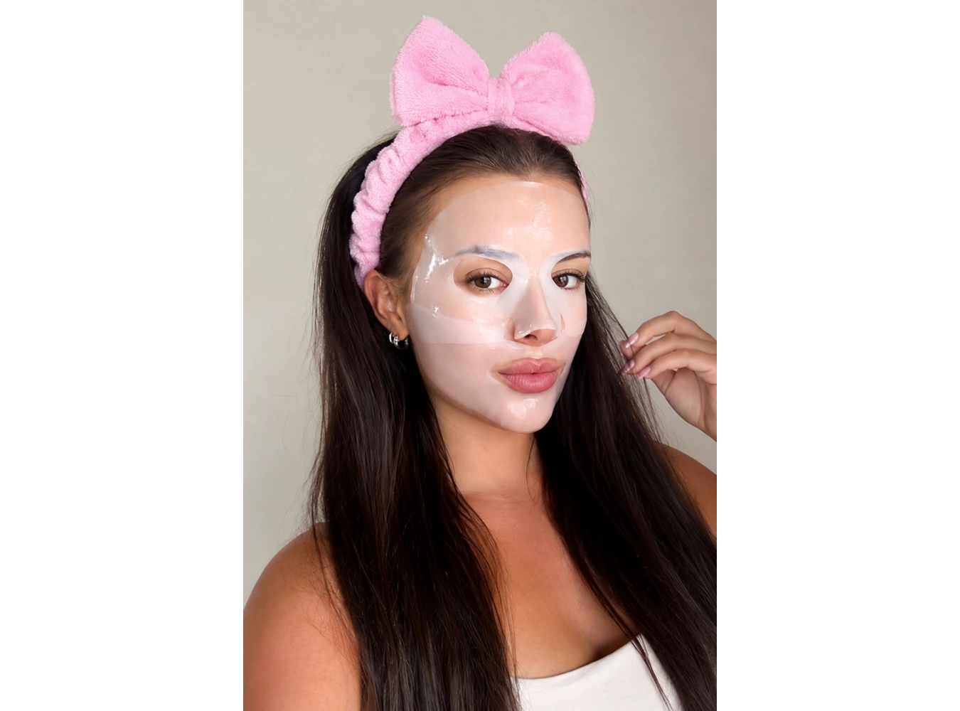 Açık  Pembe   Renk Kurdele Figürlü Peluş Saç Bandı