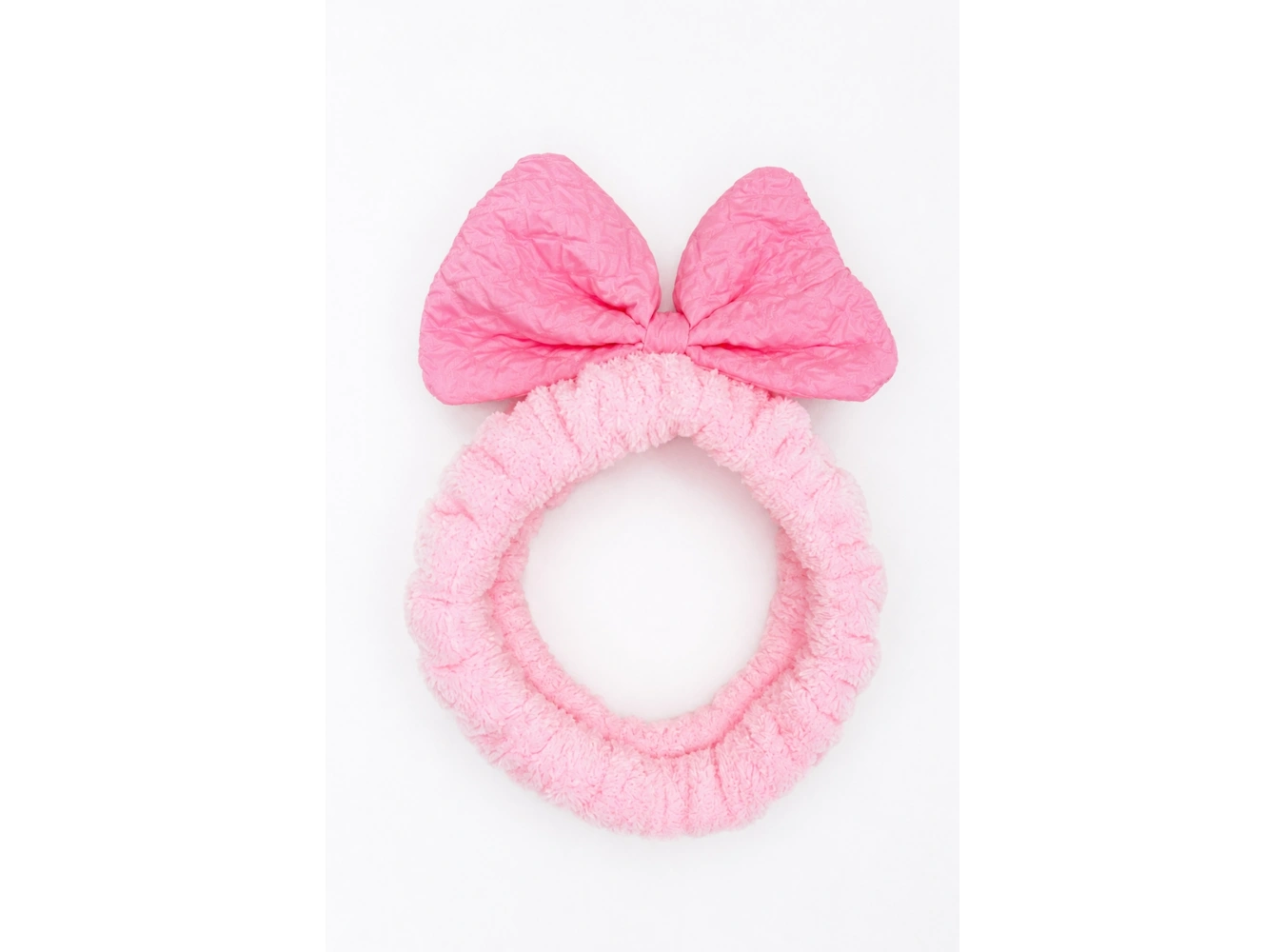 Açık  Pembe   Renk Kurdele Figürlü Peluş Saç Bandı