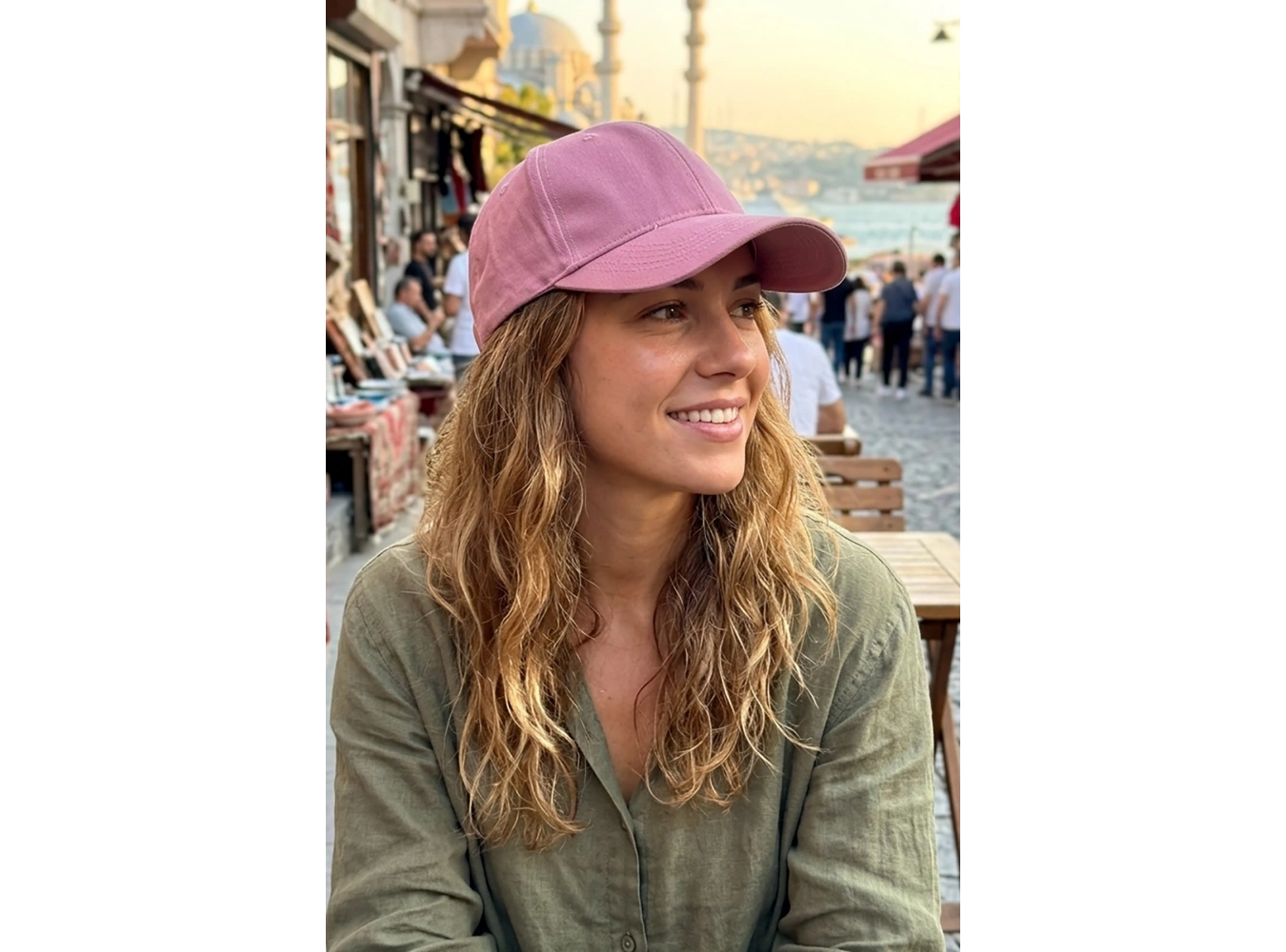 Açık Pembe Renk Unisex Şapka