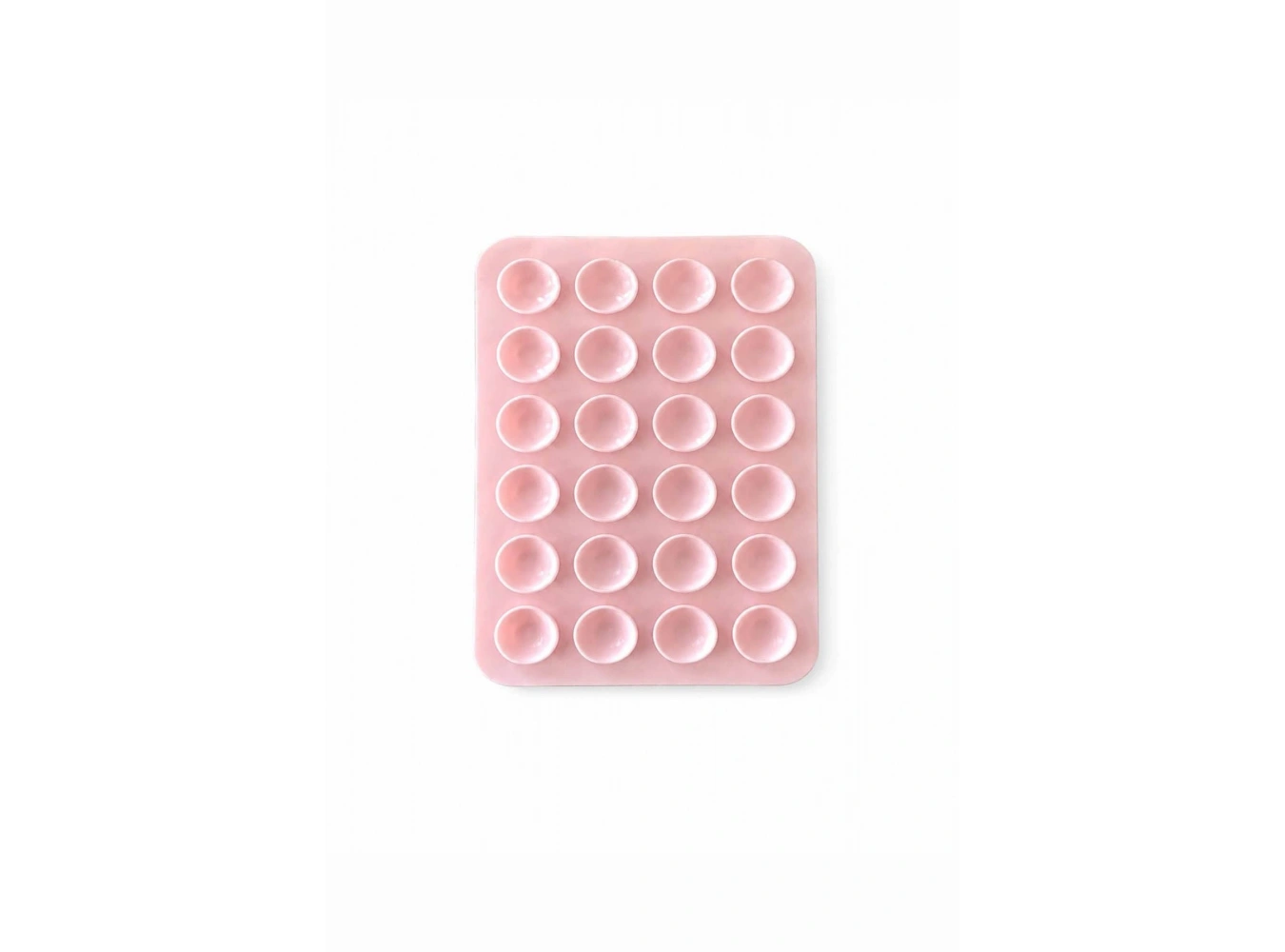 Açık Pembe Renk Vantuzlu Vakumlu Yapışkanlı Telefon Tutacağı