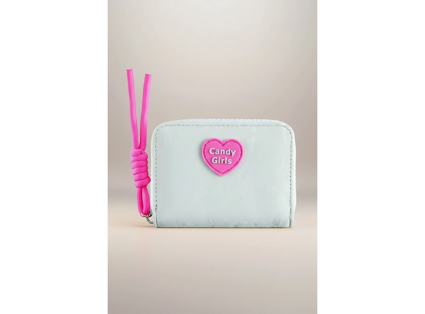 Açık Yeşil Renk Candy Girls Yazılı Cüzdan/Kartlık