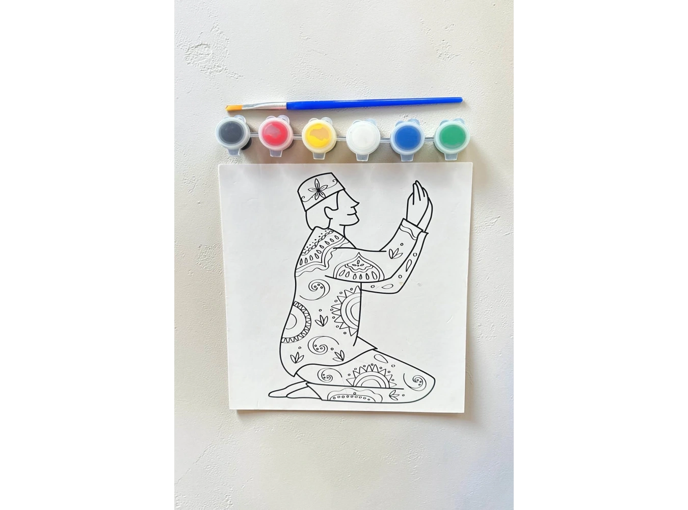 Adam Desenli Boyama Seti