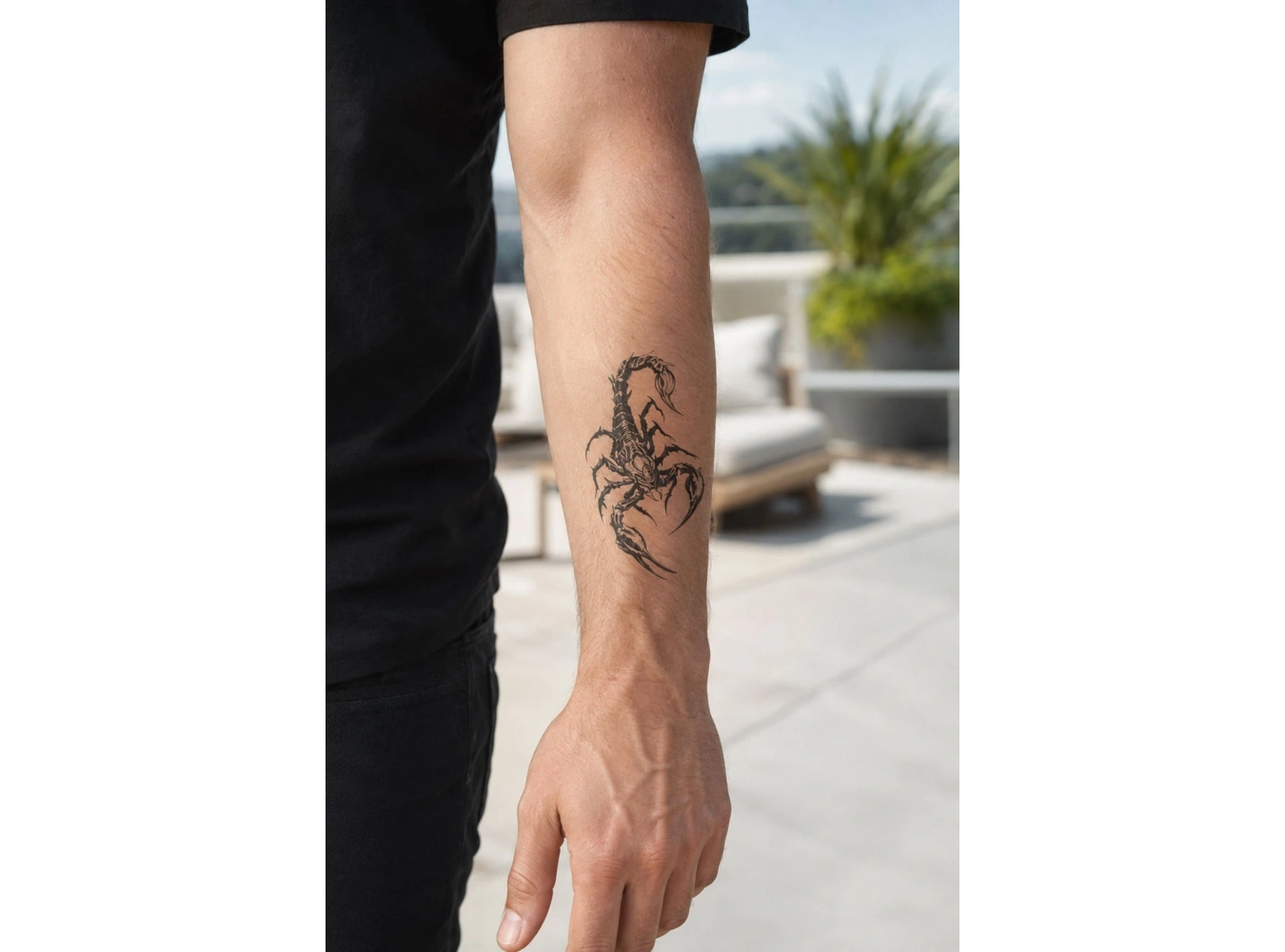Akrep Mini Geçici Dövme Tattoo