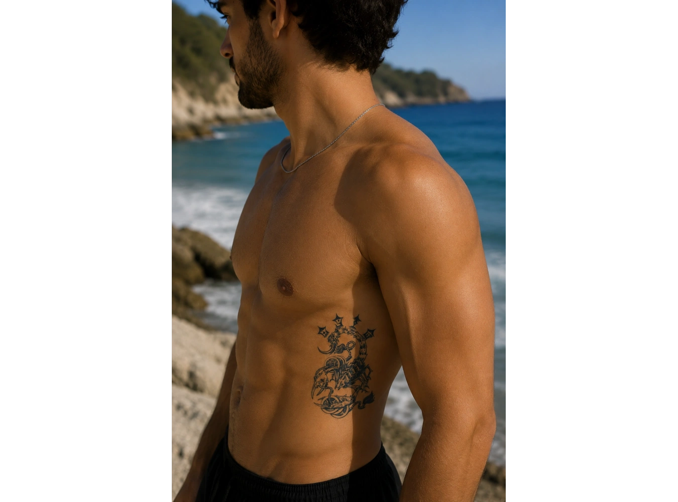 Akrep Sonradan Kararan Yarı Kalıcı Geçici Dövme Tattoo