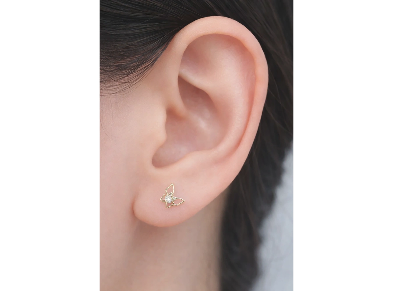 Altın Renk 14K Altın Kaplama Kelebek  Xuping Küpe (Çift)