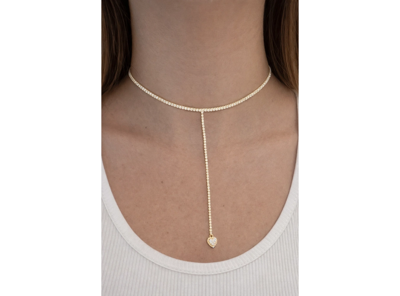 Altın Renk 14K Altın Kaplama Vip Choker Kolye