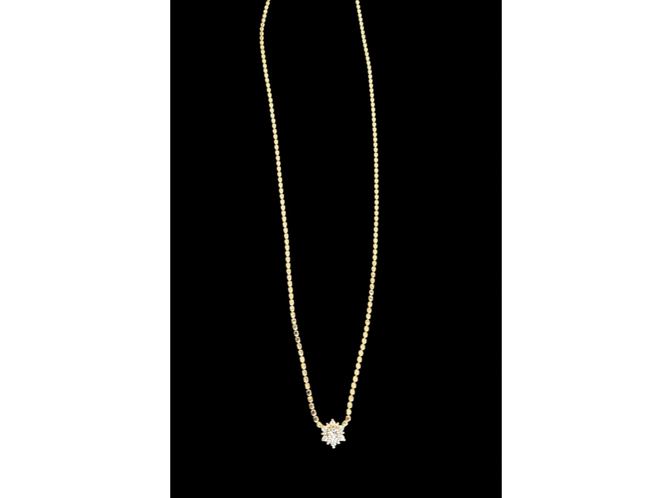 Altın Renk 14K Altın Kaplama Vip Ezme Zincir Kolye