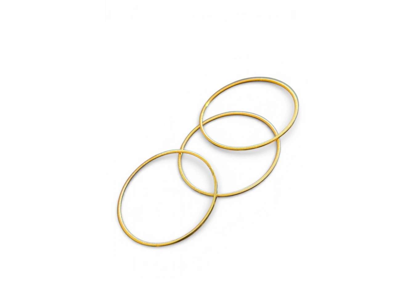 Altın Renk 3lü Çelik Ajda Bilezik