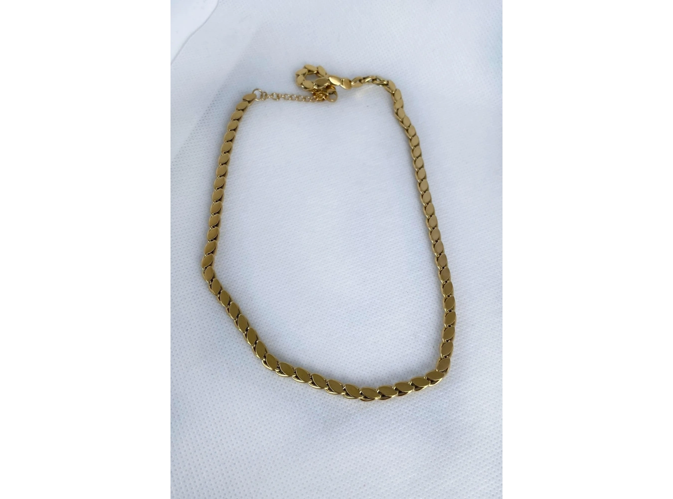 Altın Renk Arpa Model Çelik Kolye